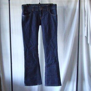 Oakley jeans dark wash flare leg stretch denim pants women's dark blue size 29